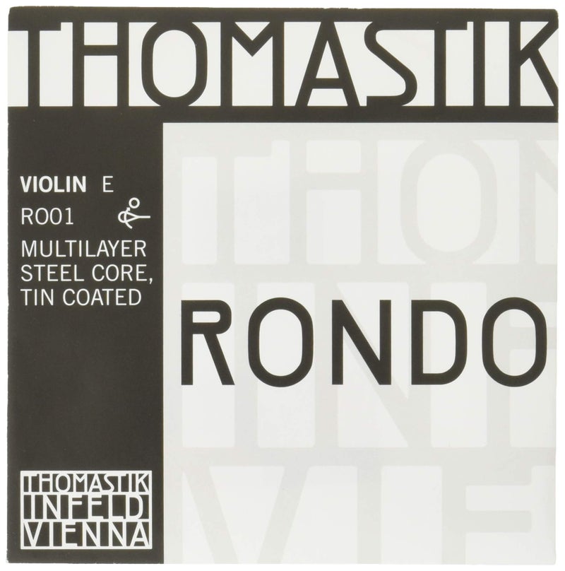 Thomastik-Infeld Rondo Violin E String RO01 Carbon steel, Tin-plated, For Professionals - Deep Tonal Intensity with Compact Focus â€“ Vast Dynamic Range â€“ Powerful Presence - Made in Vienna - Image 1